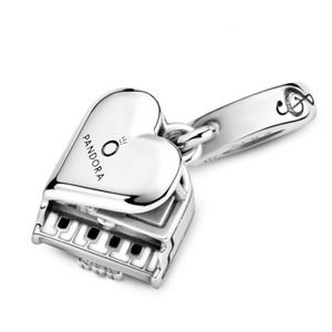 Pandora Grand Piano Heart Dangle Charm